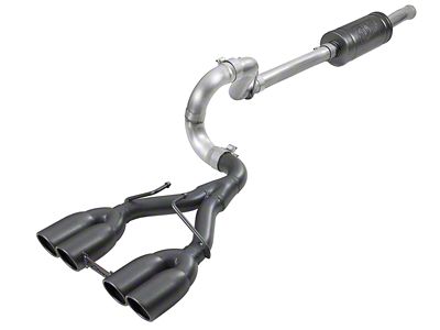 AFE Rebel Series 2.50-Inch Cat-Back Exhaust System with Black Tips (18-25 3.6L Jeep Wrangler JL)