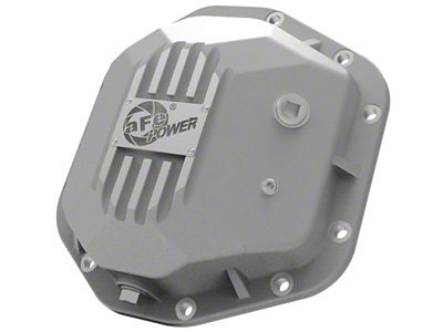 AFE Street Series Front or Rear Differential Cover Raw with Machined Fins; Raw; Dana 44 (97-18 Jeep Wrangler TJ & JK)