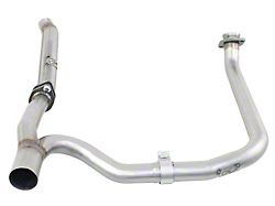 AFE Twisted Aluminized Steel Loop Delete Down-Pipe and Y-Pipe (12-18 3.6L Jeep Wrangler JK 4-Door)