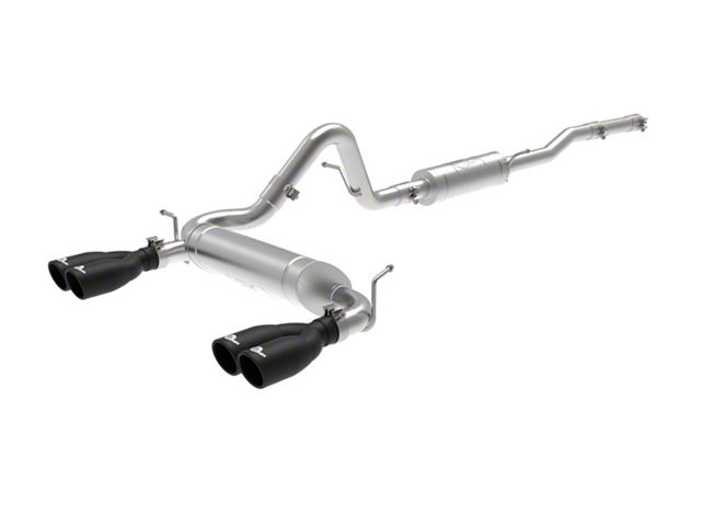 AFE Vulcan Series 2.50-Inch Cat-Back Exhaust System with Black Tips (07-18 Jeep Wrangler JK 4-Door)