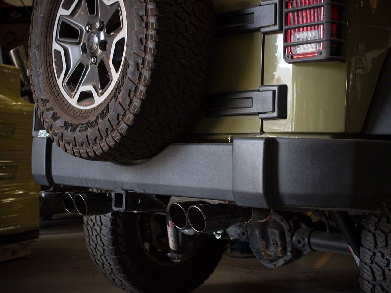 Afe Jeep Wrangler Vulcan Series 3-inch Axle-back Exhaust System With 