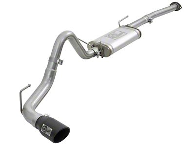 AFE MACH Force-XP 2.50 to 3-Inch Single Exhaust System with Black Tip; Side Exit (16-23 2.7L Tacoma)