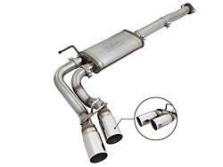 AFE Rebel Series 3-Inch Dual Exhaust System with Polished Tips; Middle Side Exit (05-15 4.0L Tacoma)