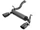 AFE Rebel Series Axle-Back Exhaust System with Black Tips (18-24 3.6L Jeep Wrangler JL 4-Door)