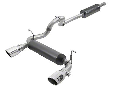 AFE Rebel Series Cat-Back Exhaust System with Polished Tips (18-25 3.6L Jeep Wrangler JL 4-Door)