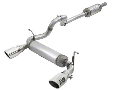 AFE Rebel Series Cat-Back Exhaust System with Polished Tips (18-24 3.6L Jeep Wrangler JL 4-Door)