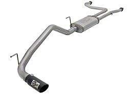 AFE MACH Force-XP 2.50 to 3.50-Inch Single Exhaust System with Black Tip; Side Exit (17-24 Titan)