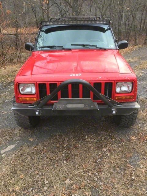 Affordable Offroad Jeep Cherokee Elite Stinger Winch Front Bumper ...