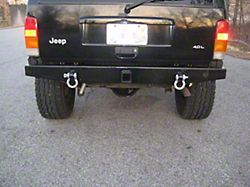 Affordable Offroad Elite Winch Front Bumper and Rear Bumper; Bare Steel (84-01 Jeep Cherokee XJ)