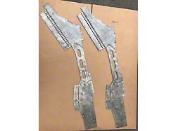 Affordable Offroad Front Frame Stiffeners for Elite Series Bumpers; Bare Metal (84-01 Jeep Cherokee XJ)