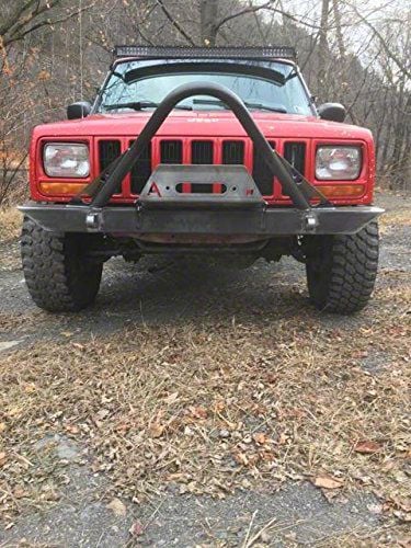 Affordable Offroad Jeep Cherokee Stinger Winch Front Bumper; Bare Metal ...