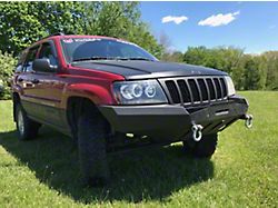 Affordable Offroad Modular Front Winch Bumper; Black (99-04 Jeep Grand Cherokee WJ)