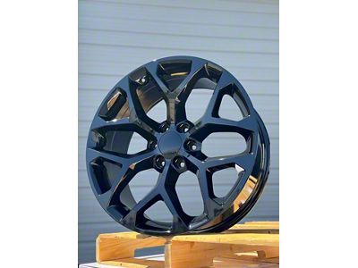 AGP Wheels 101 Gloss Black 6-Lug Wheel; 22x9; 28mm Offset (10-24 4Runner)