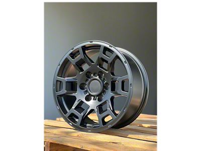 AGP Wheels Pro Matte Black 6-Lug Wheel; 17x8; 5mm Offset (10-24 4Runner)