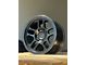 AGP Wheels Trux Matte Black 6-Lug Wheel; 17x9; -12mm Offset (10-24 4Runner)