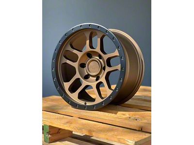 AGP Wheels Trux Bronze with Matte Black Ring 6-Lug Wheel; 17x9; 1mm Offset (22-24 Bronco Raptor)