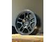 AGP Wheels Trux Matte Black 6-Lug Wheel; 17x9; 1mm Offset (21-24 Bronco, Excluding Raptor)