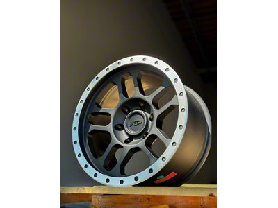 AGP Wheels Trux Matte Black with Machined Ring 6-Lug Wheel; 17x9; 1mm Offset (22-24 Bronco Raptor)