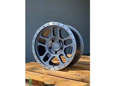 AGP Wheels Trux Grey with Machined Ring Wheel; 17x9 (07-18 Jeep Wrangler JK)