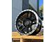 AGP Wheels Trux Matte Black with Machined Ring Wheel; 17x9 (07-18 Jeep Wrangler JK)