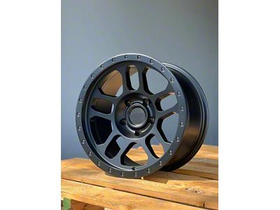 AGP Wheels Trux Matte Black Wheel; 17x9 (18-24 Jeep Wrangler JL)