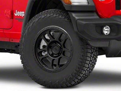 AGP Wheels Trux Matte Black Wheel; 17x9; -12mm Offset (18-25 Jeep Wrangler JL)