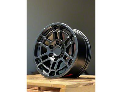 AGP Wheels Pro23 Matte Black 6-Lug Wheel; 17x8; 5mm Offset (2024 Tacoma)