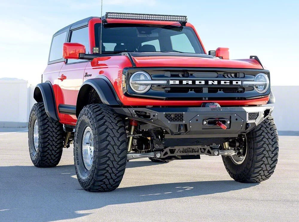 Air Design Bronco Full Wide Off-Road Body Kit; Satin Black FO34B98 (21 ...