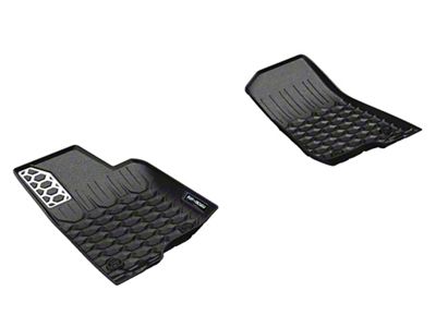 Air Design Soft Touch Front Floor Liners; Black (18-25 Jeep Wrangler JL, Excluding 4xe)