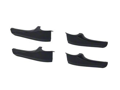 AJT Design Interior Door Handle Covers; Black (16-23 Tacoma)