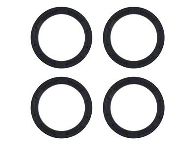 AJT Design Interior Vent Rings; Black (16-23 Tacoma)