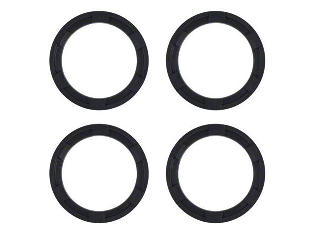 AJT Design Interior Vent Rings; Black (16-23 Tacoma)