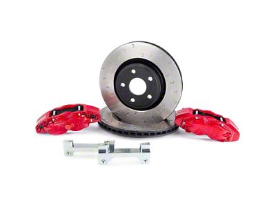 Alcon 350x32mm Slotted Rotors; Front Pair (07-24 Jeep Wrangler JK & JL)