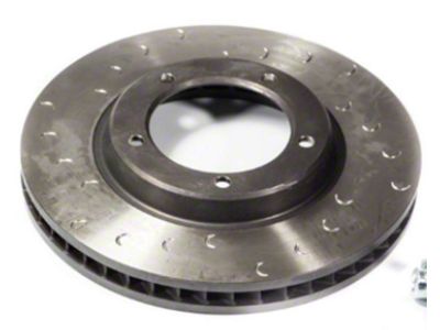 Alcon 370x28mm Slotted Rotor; Rear Driver Side (07-21 Tundra)