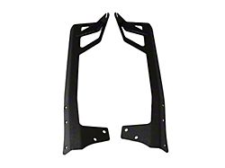 All Terrain Concepts 50-Inch Windshield Light Bar Brackets without Ditch Light Bracket; Black (07-18 Jeep Wrangler JK)