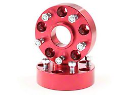 Alloy USA 1.75-Inch Red Aluminum Wheel Spacers (05-10 Jeep Grand Cherokee WK)