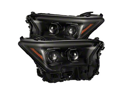 AlphaRex LUXX-Series LED Projector Headlights; Alpha Black Housing; Clear Lens (24-25 Tacoma)