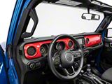 RedRock Dash Panel Overlay; Red (20-25 Jeep Gladiator JT)