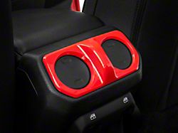 RedRock Rear HVAC Vent Trim; Red (20-24 Jeep Gladiator JT)