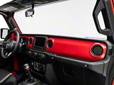 RedRock Dash Panel Overlay; Red (18-24 Jeep Wrangler JL)