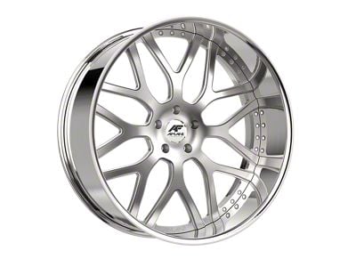 Amani ALLORA Brush Center with Chrome Lip Wheel; 24x9.5; -12mm Offset (20-25 Jeep Gladiator JT)