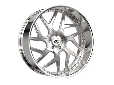 Amani Apollo-L Brush Center with Chrome Lip Wheel; 26x10; 5mm Offset (20-24 Jeep Gladiator JT)