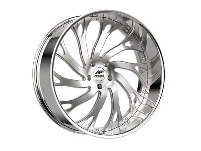 Amani Atlantic-L Brush Center with Chrome Lip Wheel; 26x9; 1mm Offset (20-25 Jeep Gladiator JT)