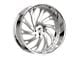 Amani Atlantic-R Brush Center with Chrome Lip Wheel; 26x10; 5mm Offset (20-24 Jeep Gladiator JT)