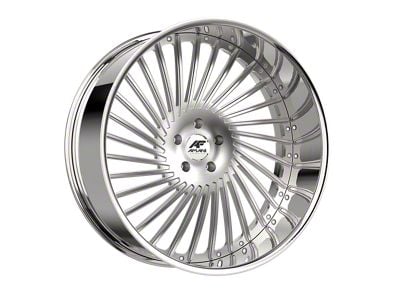 Amani CHILE-L Brush Center with Chrome Lip Wheel; 26x10; 5mm Offset (20-24 Jeep Gladiator JT)