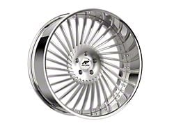 Amani CHILE-L Brush Center with Chrome Lip Wheel; 28x10; 5mm Offset (20-25 Jeep Gladiator JT)