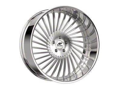 Amani CHILE-R Brush Center with Chrome Lip Wheel; 26x10; 5mm Offset (20-24 Jeep Gladiator JT)