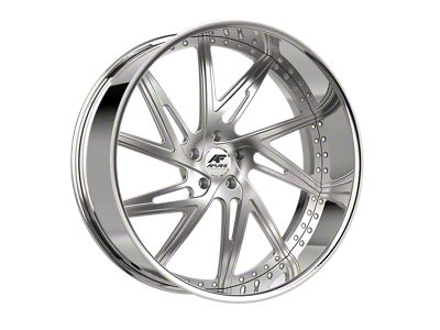 Amani CONRAD-L Brush Center with Chrome Lip Wheel; 26x9; 1mm Offset (20-24 Jeep Gladiator JT)