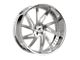 Amani CONRAD-L Brush Center with Chrome Lip Wheel; 26x9; 1mm Offset (20-24 Jeep Gladiator JT)