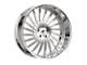 Amani Cultura-R Brush Center with Chrome Lip Wheel; 26x9; 1mm Offset (20-24 Jeep Gladiator JT)